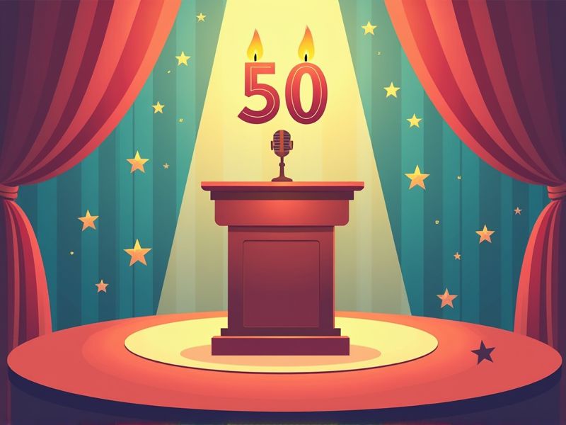 Toast Speech Sample for 50th Birthday Celebration